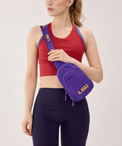 Louisiana State University Fighting Tigers Canvas Sling Bag