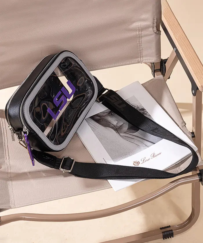 Louisiana State University Fighting Tigers Clear Camera Bag