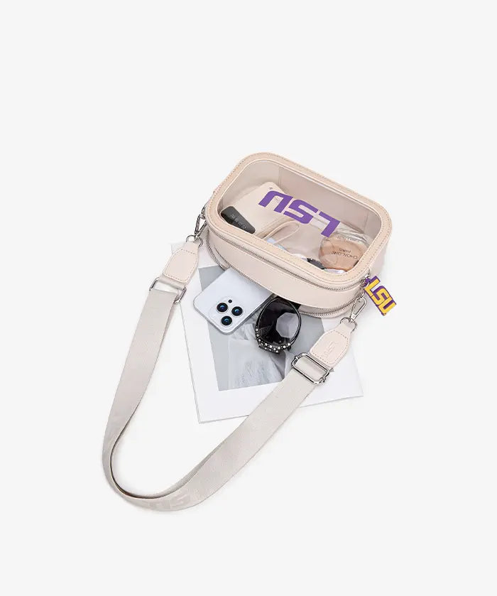 Louisiana State University Fighting Tigers Clear Camera Bag