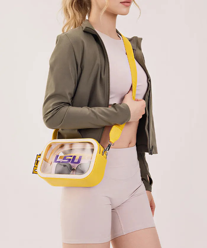 Louisiana State University Fighting Tigers Clear Camera Bag