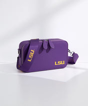 Louisiana State University Fighting Tigers Crossbody Bag with Coin Pouch