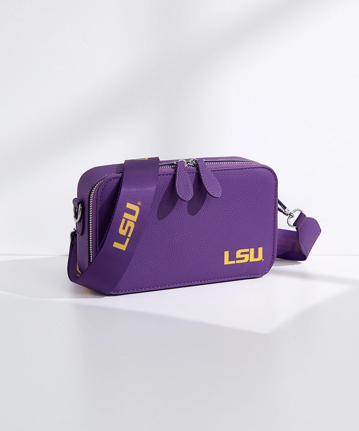 Louisiana State University Fighting Tigers Crossbody Bag with Coin Pouch