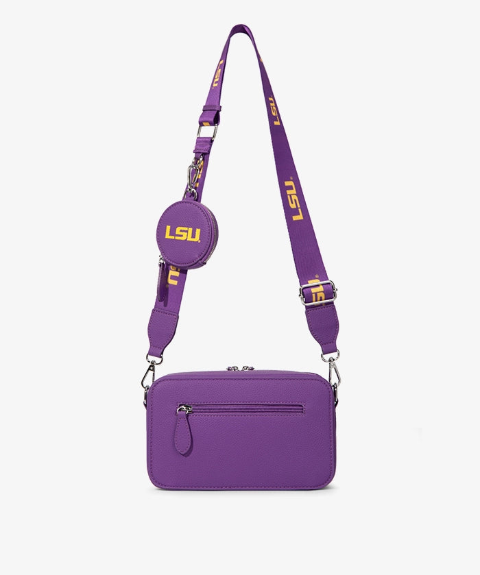Louisiana State University Fighting Tigers Crossbody Bag with Coin Pouch