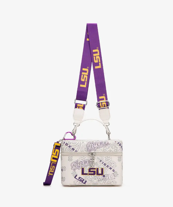 Louisiana State University Fighting Tigers Box Bag with Top Handle