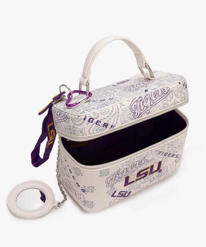 Louisiana State University Fighting Tigers Box Bag with Top Handle