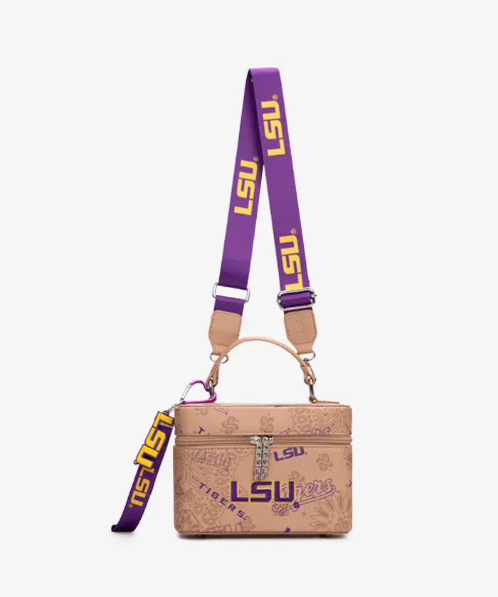 Louisiana State University Fighting Tigers Box Bag with Top Handle