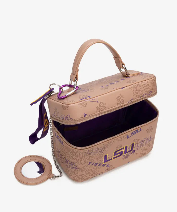 Louisiana State University Fighting Tigers Box Bag with Top Handle