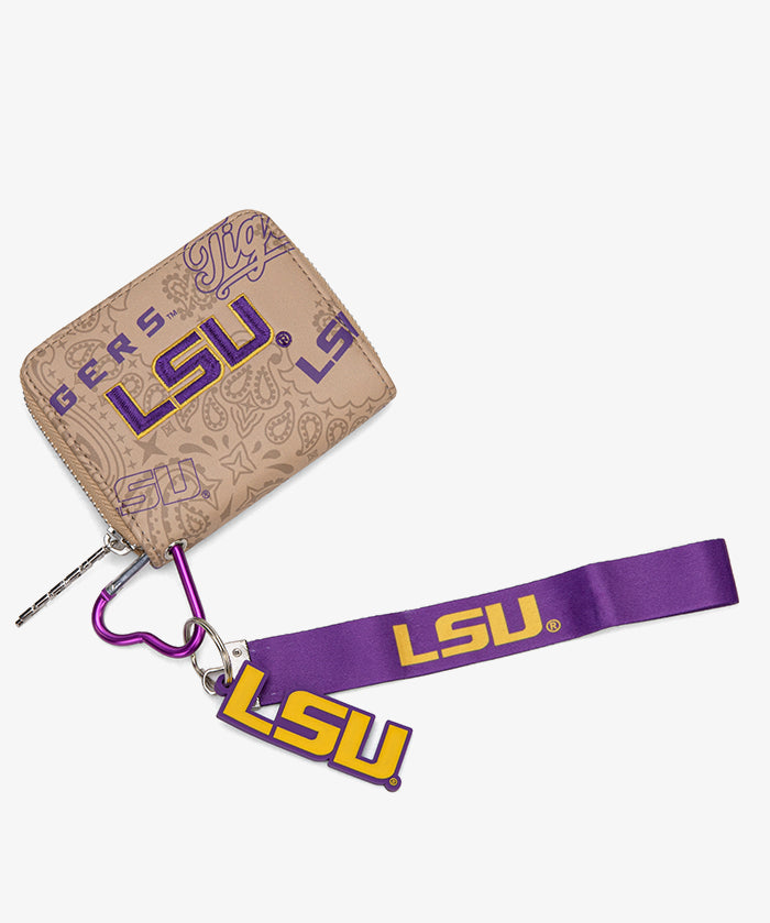 Louisiana State University Fighting Tigers Mini Wristlet Wallet