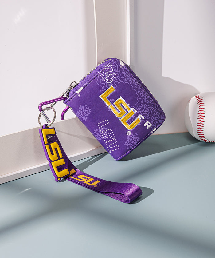 Louisiana State University Fighting Tigers Mini Wristlet Wallet