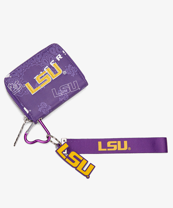 Louisiana State University Fighting Tigers Mini Wristlet Wallet