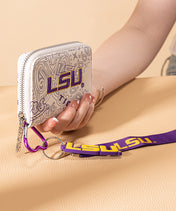 Louisiana State University Fighting Tigers Mini Wristlet Wallet