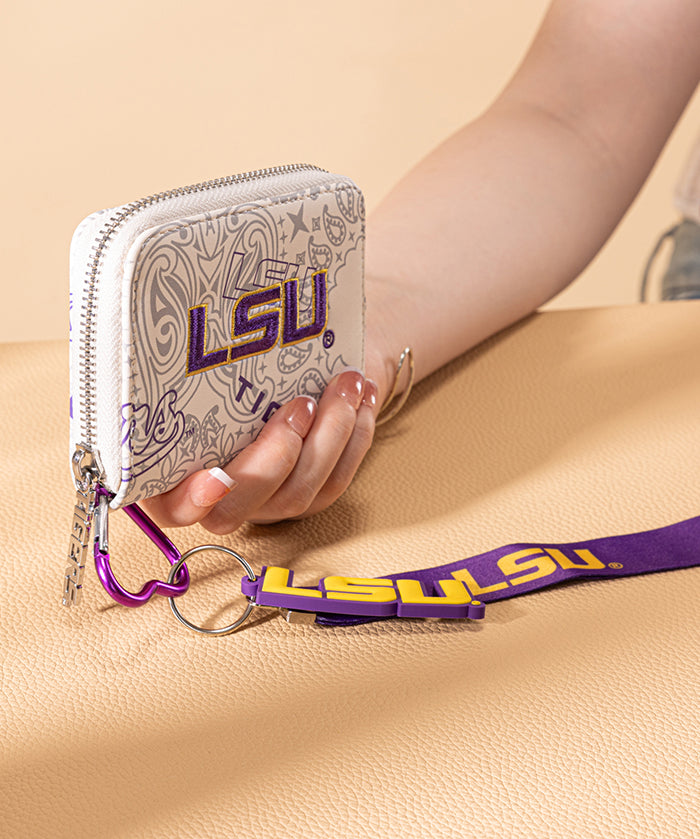 Louisiana State University Fighting Tigers Mini Wristlet Wallet