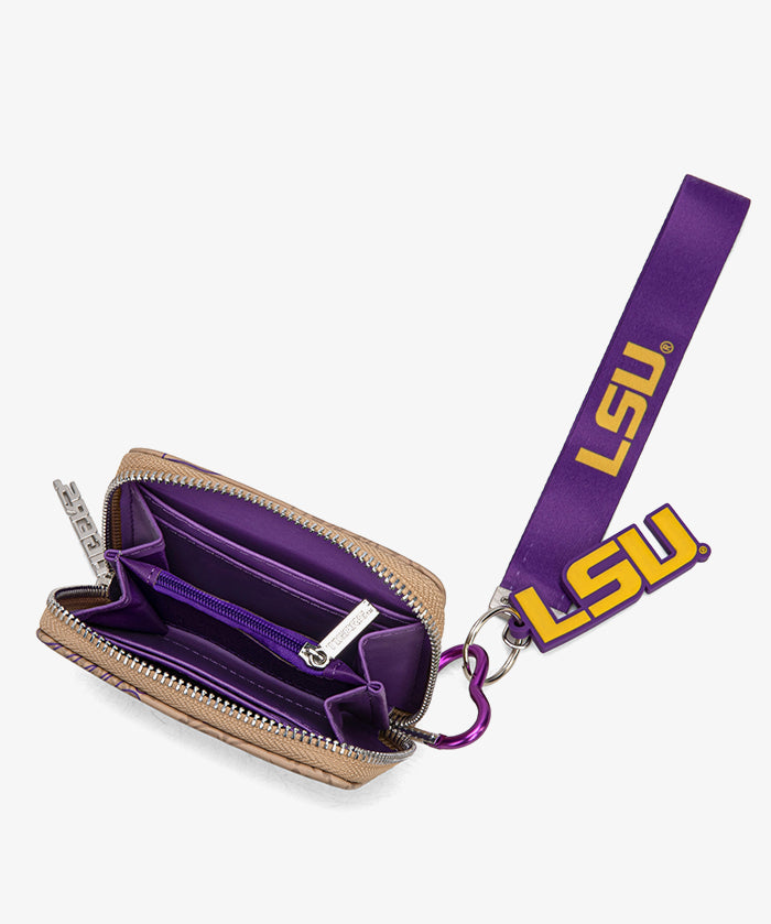 Louisiana State University Fighting Tigers Mini Wristlet Wallet