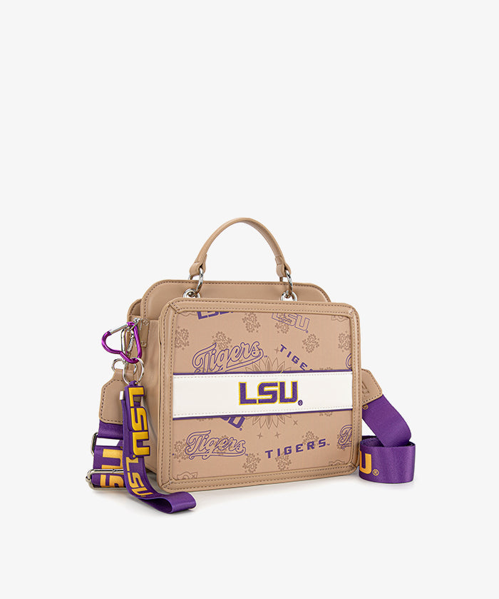 Louisiana State University Fighting Tigers Satchel Crossbody Bag