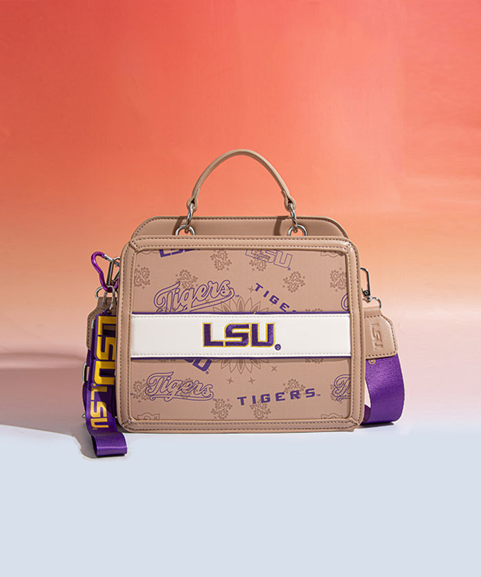 Louisiana State University Fighting Tigers Satchel Crossbody Bag