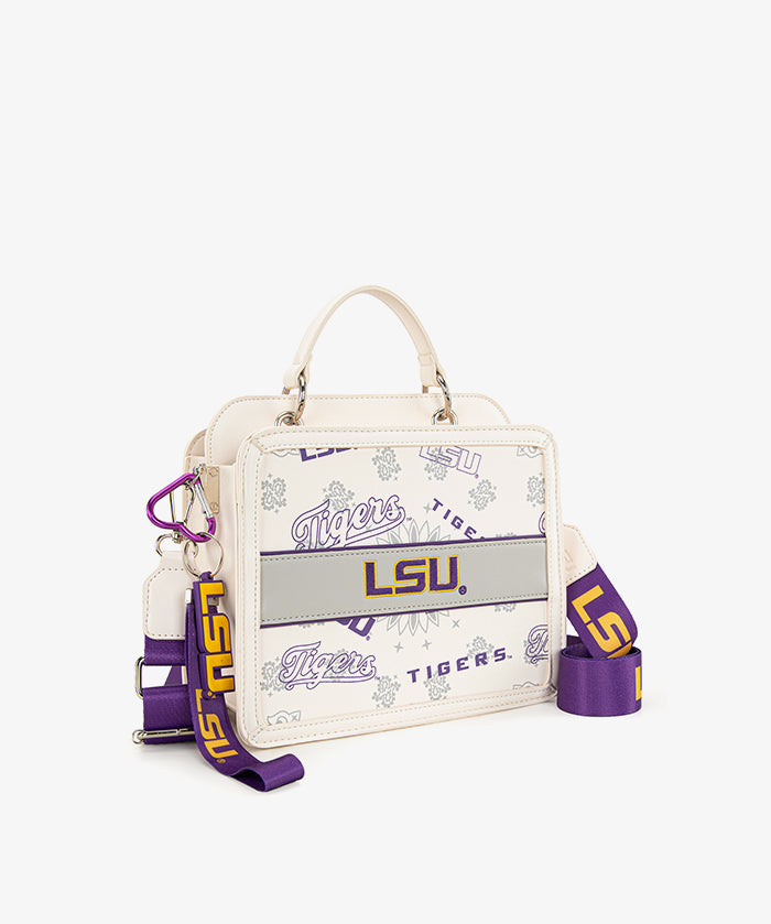 Louisiana State University Fighting Tigers Satchel Crossbody Bag