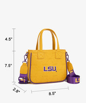 Louisiana State University Fighting Tigers Tote Bag with Coin Pouch