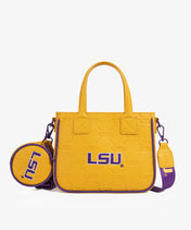 Louisiana State University Fighting Tigers Tote Bag with Coin Pouch
