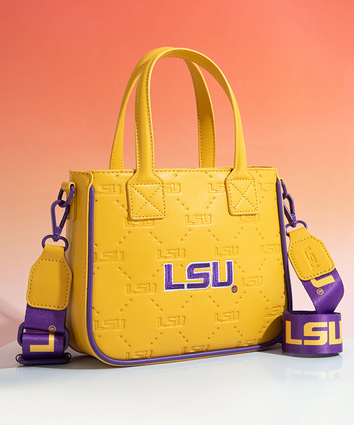 Louisiana State University Fighting Tigers Tote Bag with Coin Pouch
