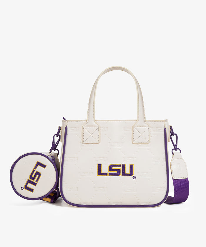 Louisiana State University Fighting Tigers Tote Bag with Coin Pouch