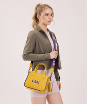 Louisiana State University Fighting Tigers Tote Bag with Coin Pouch