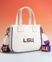 Louisiana State University Fighting Tigers Tote Bag with Coin Pouch