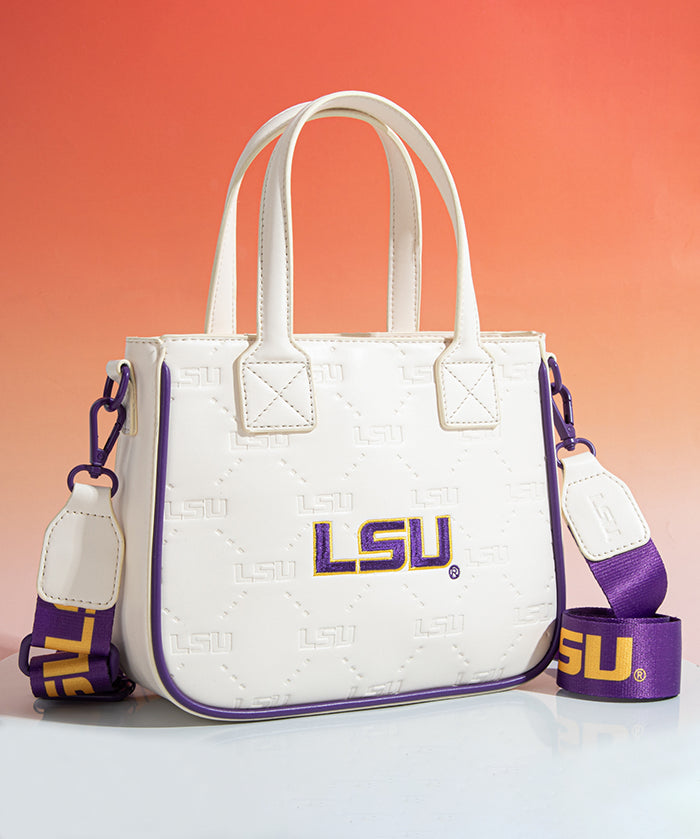 Louisiana State University Fighting Tigers Tote Bag with Coin Pouch