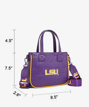 Louisiana State University Fighting Tigers Tote Bag with Coin Pouch
