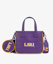 Louisiana State University Fighting Tigers Tote Bag with Coin Pouch