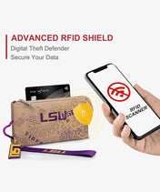 Louisiana State University Fighting Tigers Wristlet Wallet