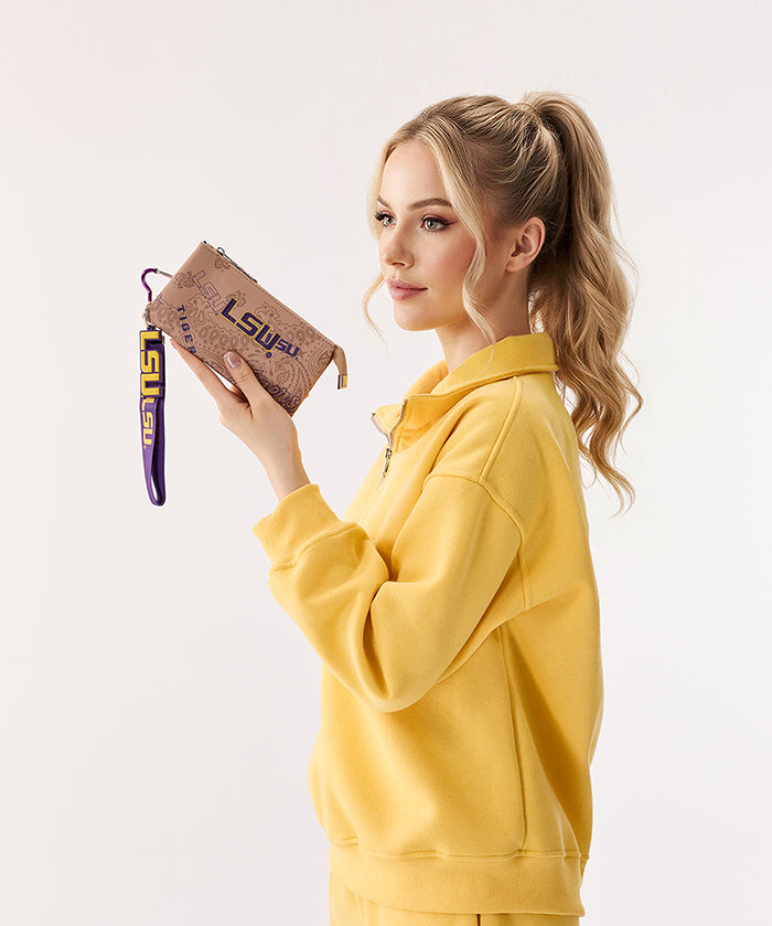 Louisiana State University Fighting Tigers Wristlet Wallet