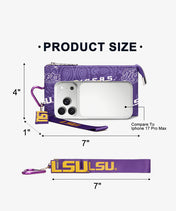 Louisiana State University Fighting Tigers Wristlet Wallet