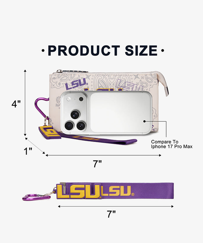 Louisiana State University Fighting Tigers Wristlet Wallet