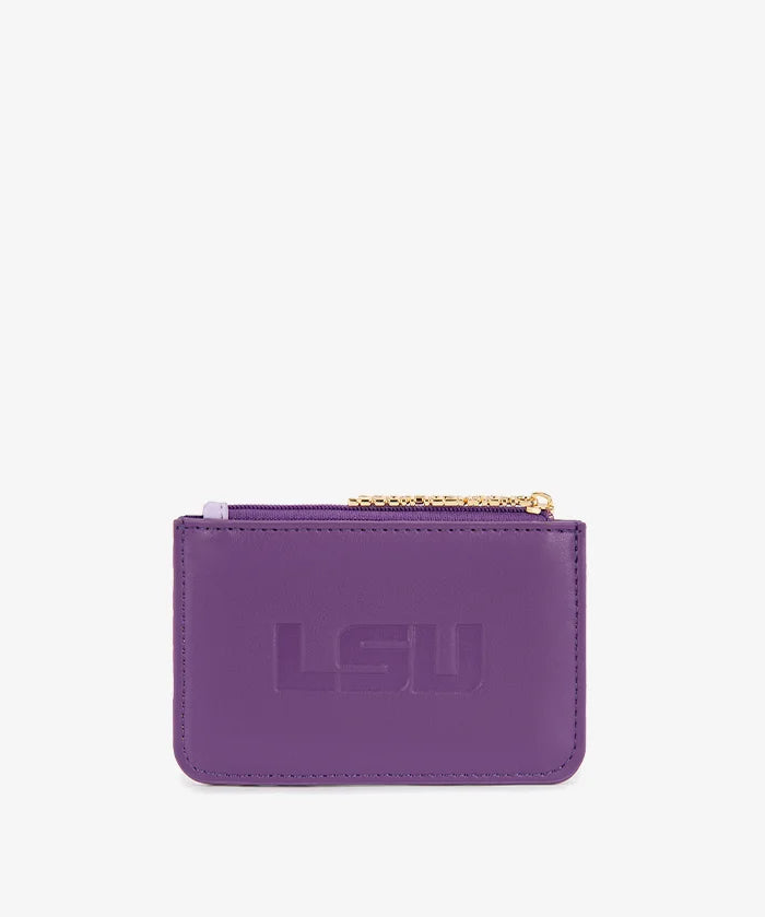 Louisiana State University Fighting Tigers Zip Card Case