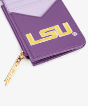 Louisiana State University Fighting Tigers Zip Card Case