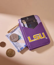 Louisiana State University Fighting Tigers Zip Card Case