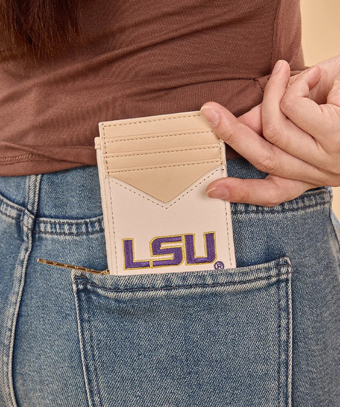 Louisiana State University Fighting Tigers Zip Card Case