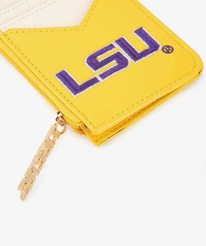 Louisiana State University Fighting Tigers Zip Card Case
