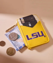 Louisiana State University Fighting Tigers Zip Card Case