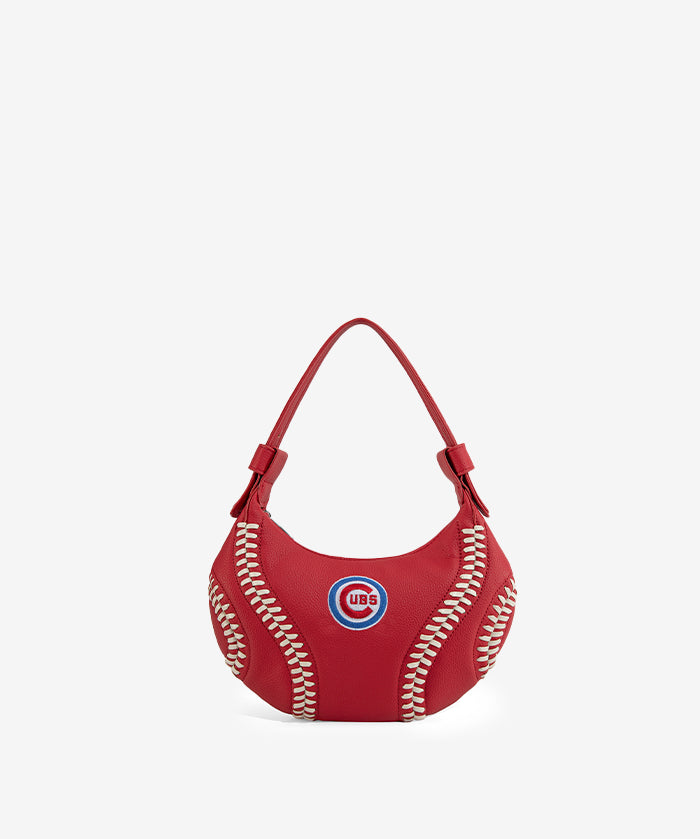 MLB Chicago Cubs Hobo Bag With Baseball Seams