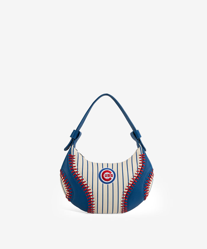 MLB Chicago Cubs Hobo Bag With Baseball Seams