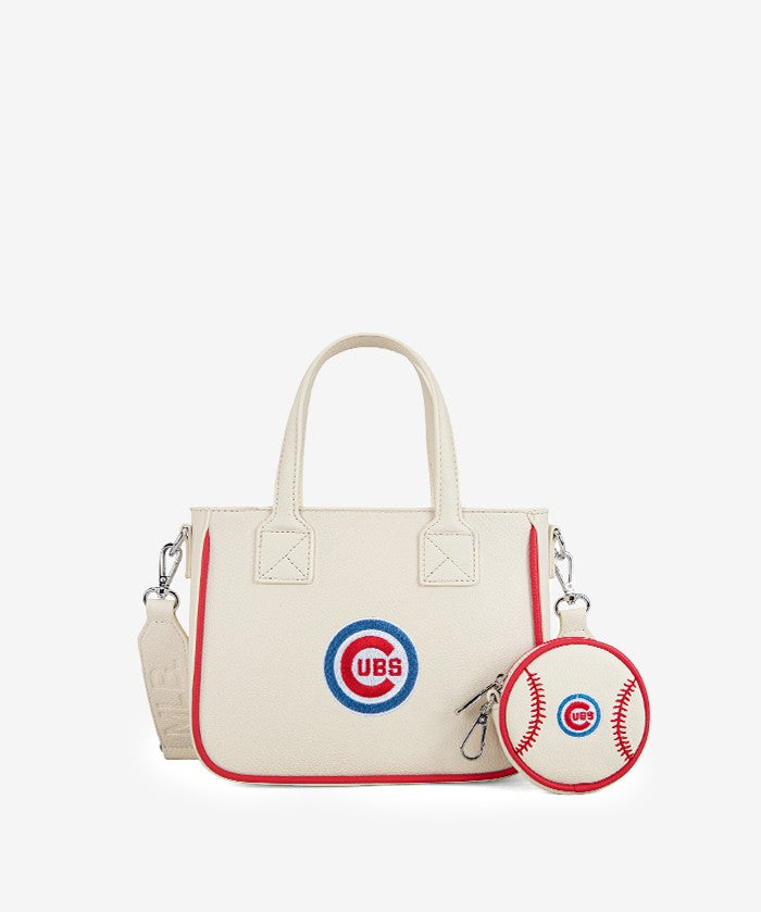 MLB Chicago Cubs Tote Bag with Baseball Coin Pouch
