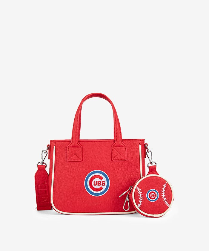 MLB Chicago Cubs Tote Bag with Baseball Coin Pouch