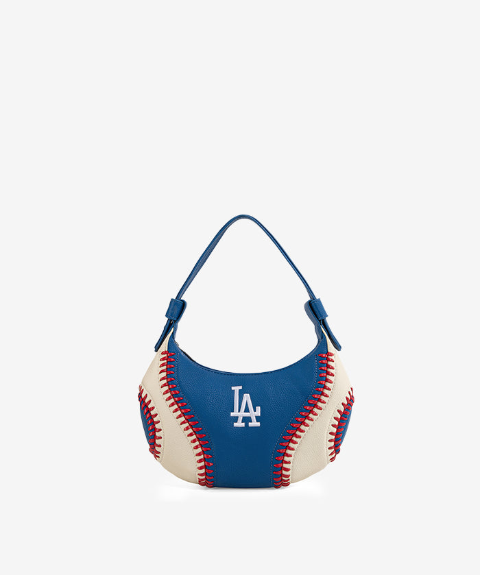 MLB Los Angeles Dodgers Hobo Bag With Baseball Seams