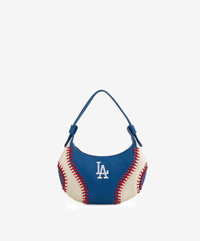 MLB Los Angeles Dodgers Hobo Bag With Baseball Seams