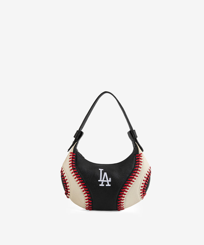 MLB Los Angeles Dodgers Hobo Bag With Baseball Seams