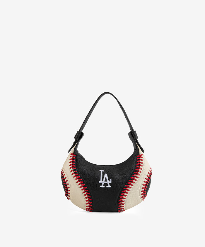 MLB Los Angeles Dodgers Hobo Bag With Baseball Seams