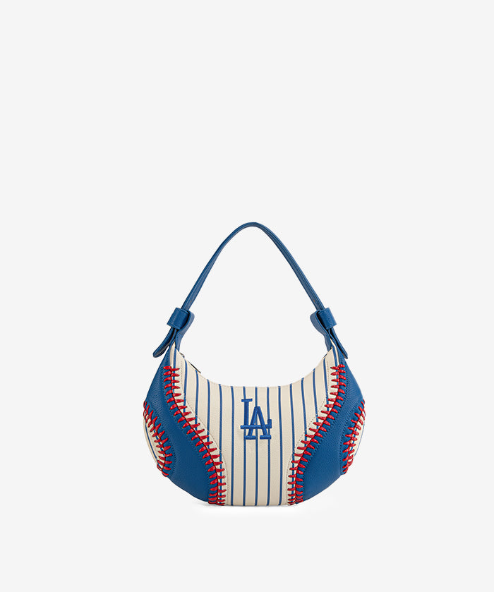 MLB Los Angeles Dodgers Hobo Bag With Baseball Seams