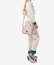 MLB Los Angeles Dodgers Tote Bag with Baseball Coin Pouch