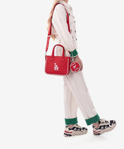 MLB Los Angeles Dodgers Tote Bag with Baseball Coin Pouch